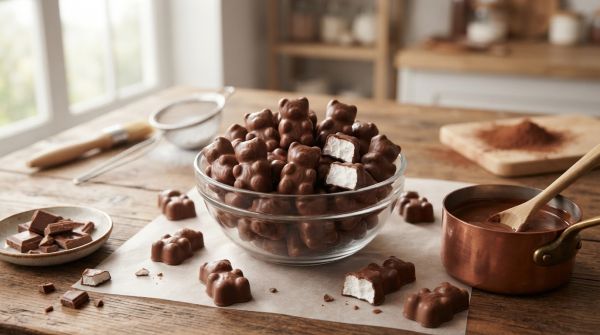 Recettes gourmandes : oursons en guimauve et chocolat au lait